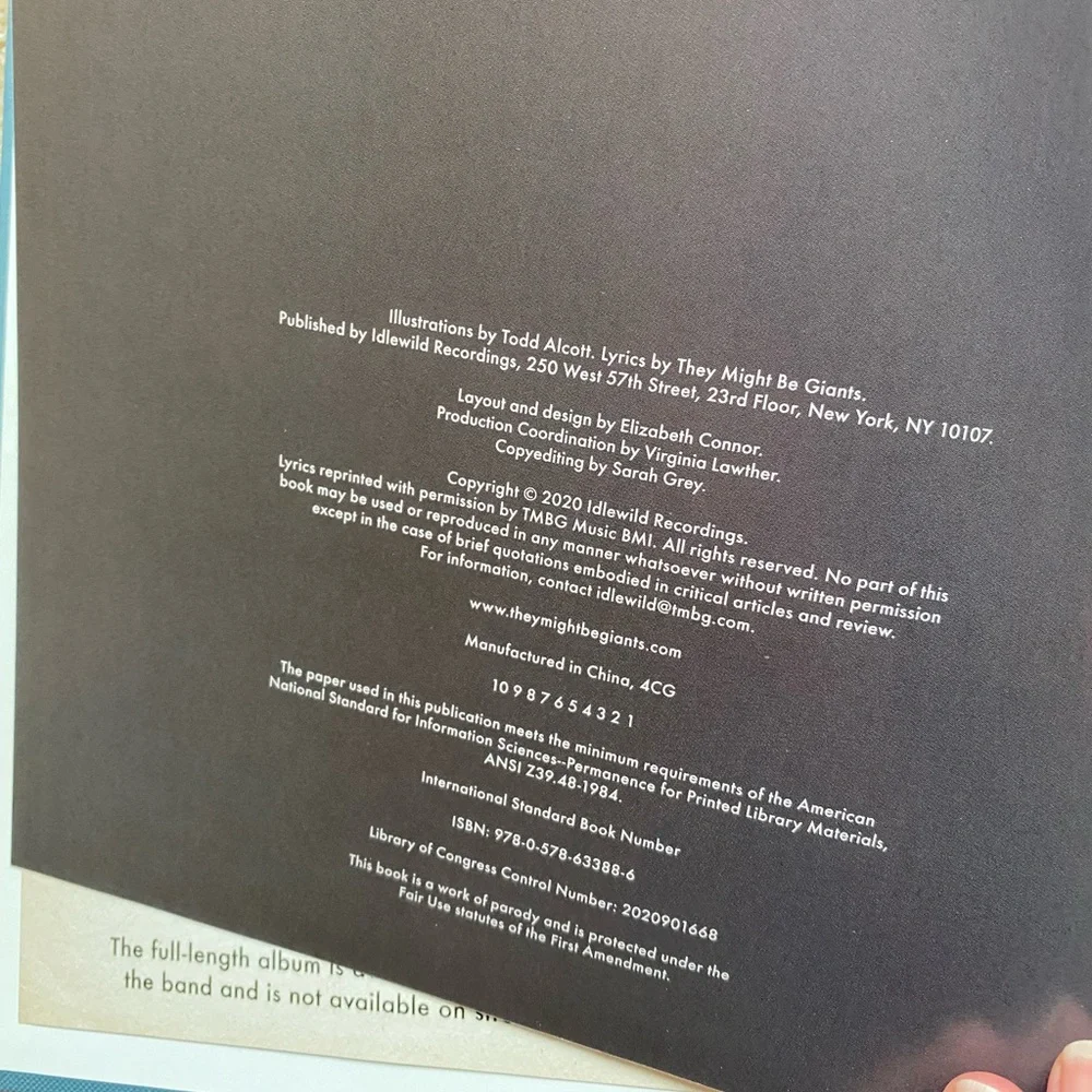 Cease & Desist Inspired by the Music of They Might Be Giants Book